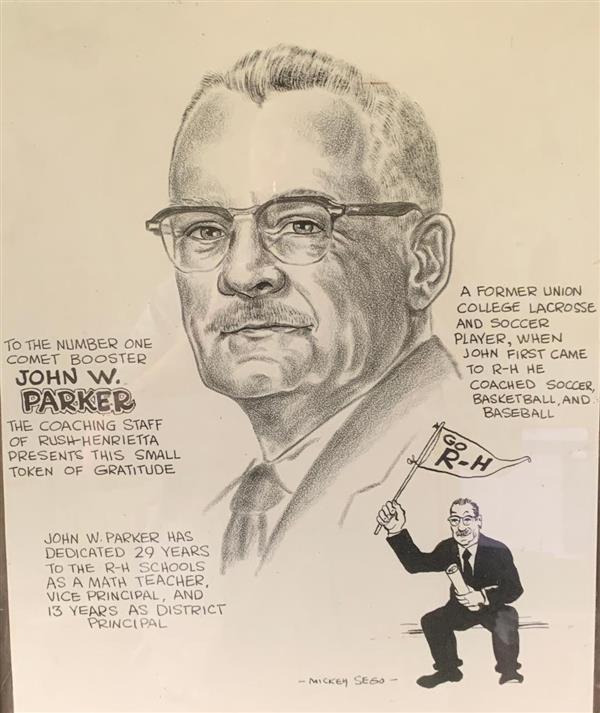 Sketched portrait of John Parker by Mickey Sego